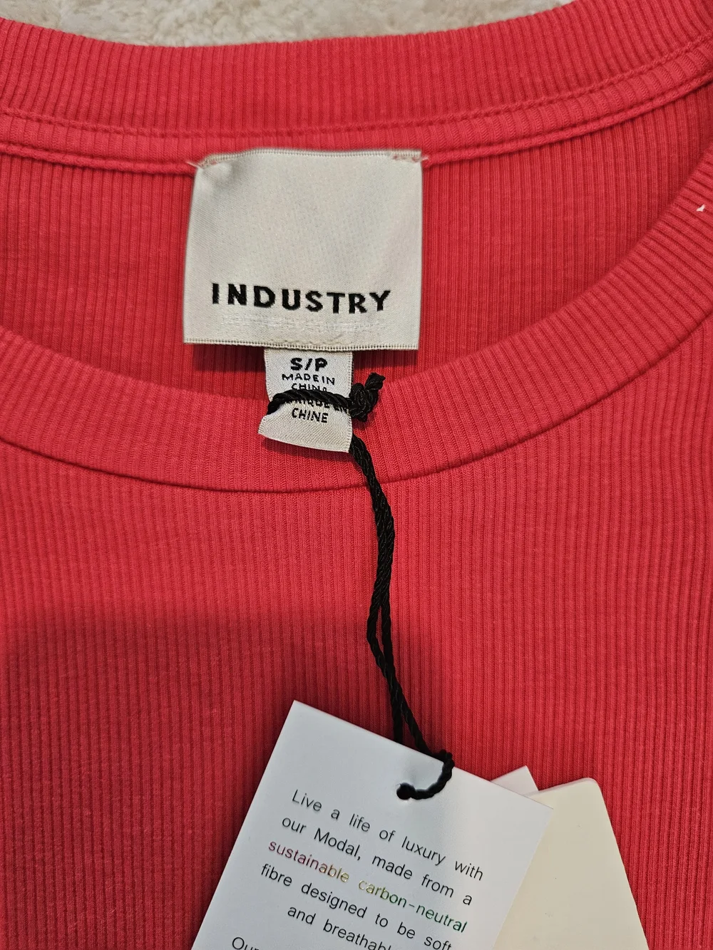 NWT Industry Red Embroidered Top Size S Lace Preppy Girlhoodcore Feminine Summer - Picture 3 of 8